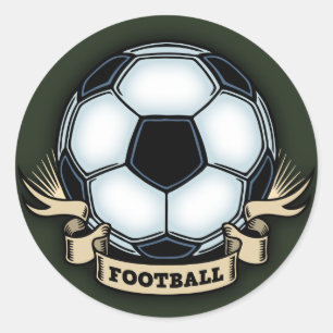 Soccer Football Classic Round Sticker