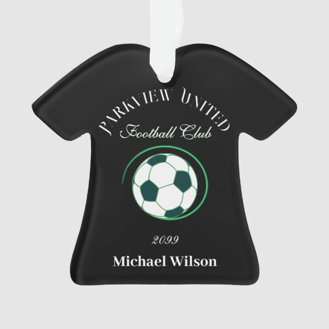 Soccer Football Club Bar Shirt Shaped Ornament (Front)
