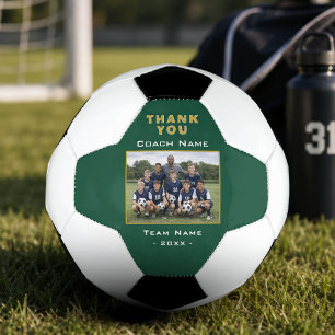Soccer Football Coach Thank You Team Photo