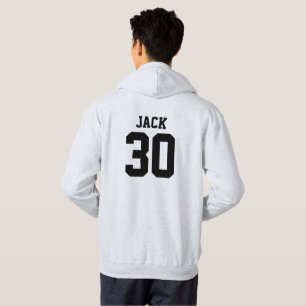 Soccer Football Custom Name And Number Hoodie