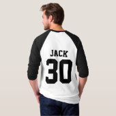 Soccer Football Custom Name And Number T-Shirt (Back Full)