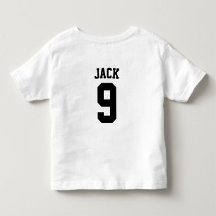 Soccer Football Custom Name And Number Toddler T-Shirt