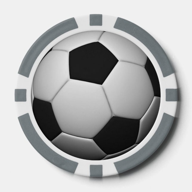 Soccer / Football customizable poker chips (Front)
