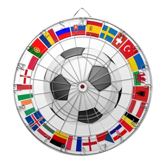 Soccer Football European Championship 2016 Dartboard (Front)
