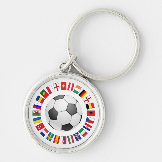 Soccer Football European Championship 2016 Key Ring (Front)