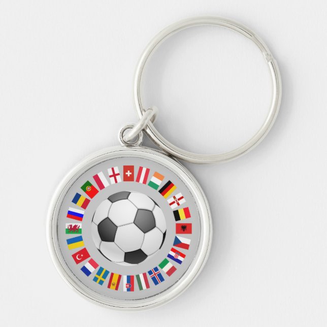 Soccer Football European Championship 2016 Key Ring (Front)