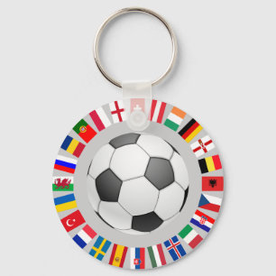 Soccer Football European Championship 2016 Key Ring