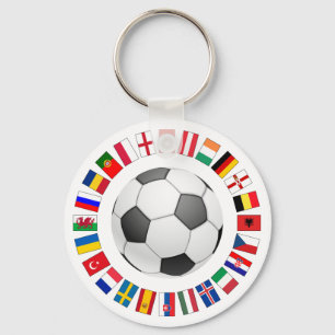 Soccer Football European Championship 2016 Key Ring