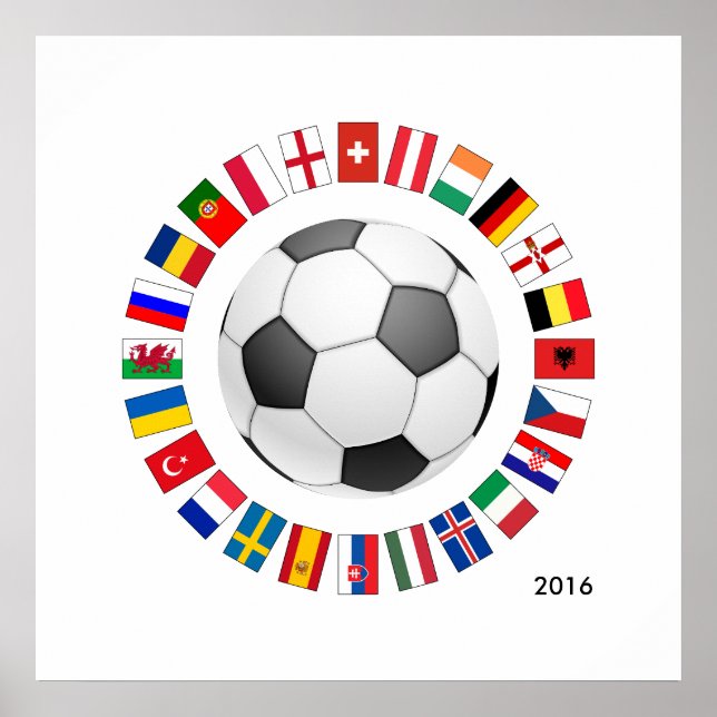 Soccer Football European Championship 2016 Poster (Front)