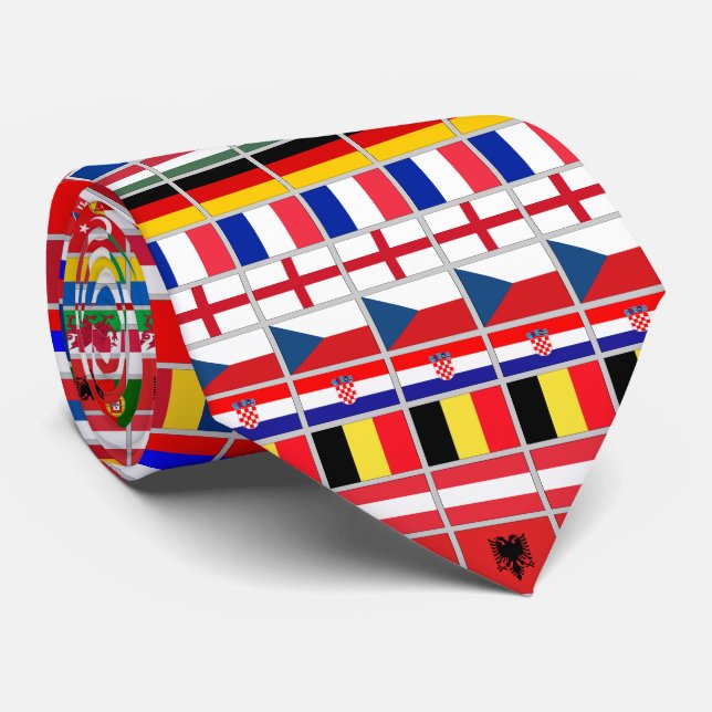 Soccer Football European Championship 2016 Tie (Rolled)