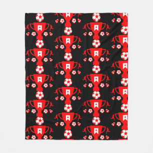 Soccer Football Fan Fleece Blanket