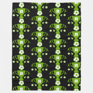 Soccer Football Fan Fleece Blanket