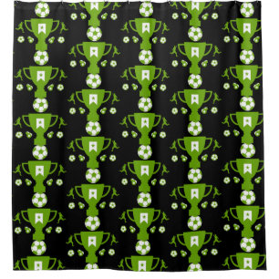 Soccer Football Fan Shower Curtain