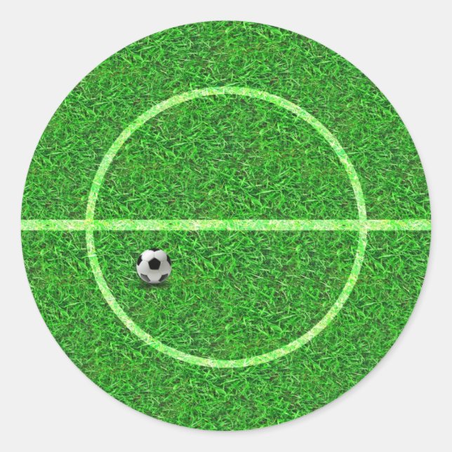 Soccer Football Field Ball - Sticker (Front)