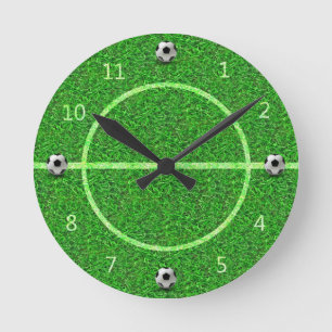 Soccer Football Field Ball - Wall Clock