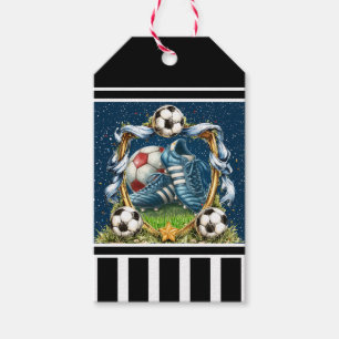 Soccer - Football Frame - See Back. Gift Tags