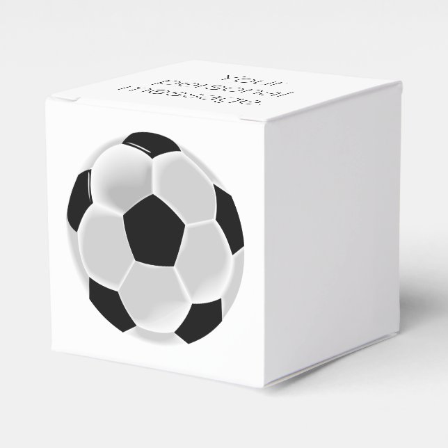 Soccer Football Futbol Ball Favour Box (Front Side)