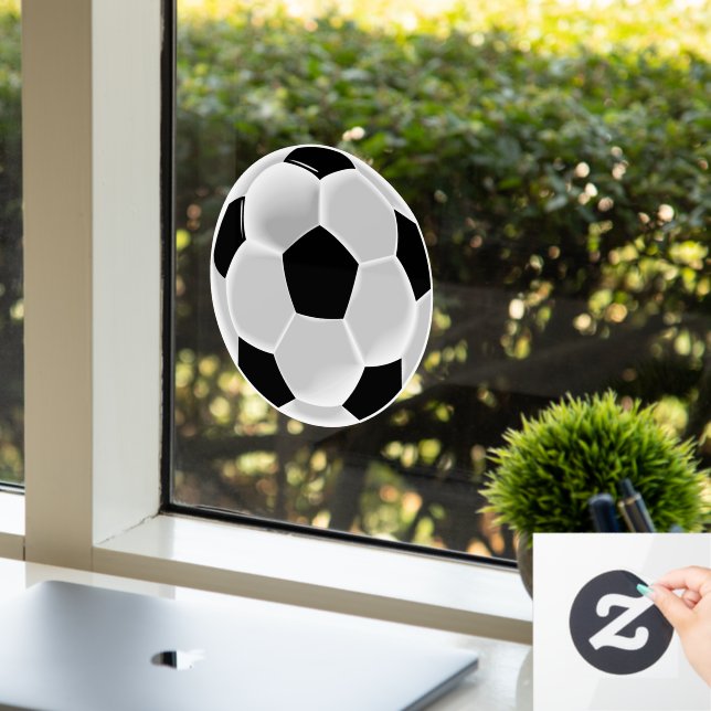 Soccer Football Futbol Ball Window Cling (Office)