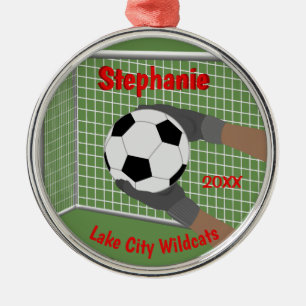Soccer Football Goalie Personalised Ornament