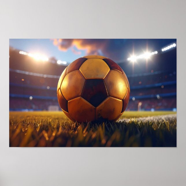 Soccer Football - Golden Ball Poster (Front)