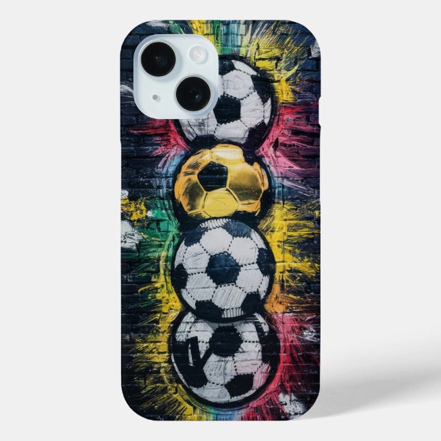 Soccer Football iPhone Case Phone Protective Cover (Back)