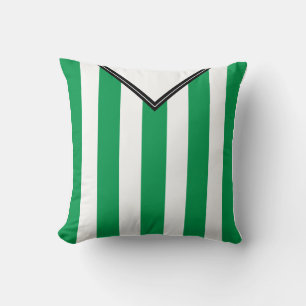 Soccer Football Jersey Name Number Template, Green Cushion