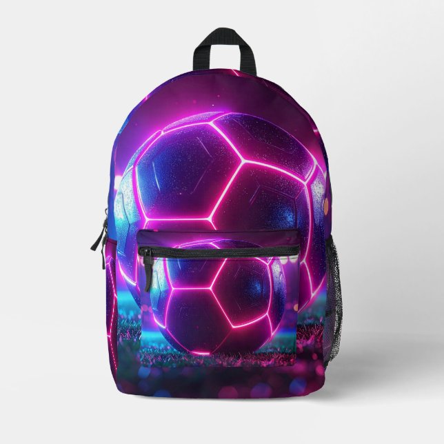 Soccer Football Mega Stadium Printed Backpack (Front)