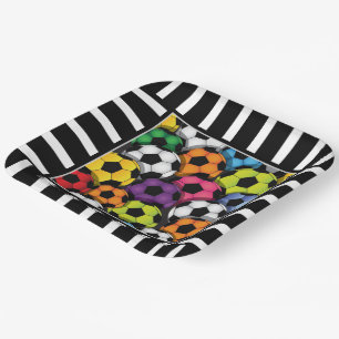 Soccer - Football Paper Plate