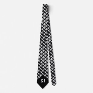 Soccer football Pattern   Monogram Sport Tie