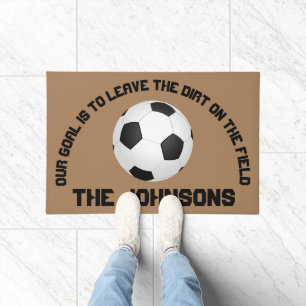 Soccer Football Personalised Doormat