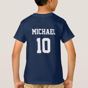 Soccer Football Personalised Name And Number T-Shirt