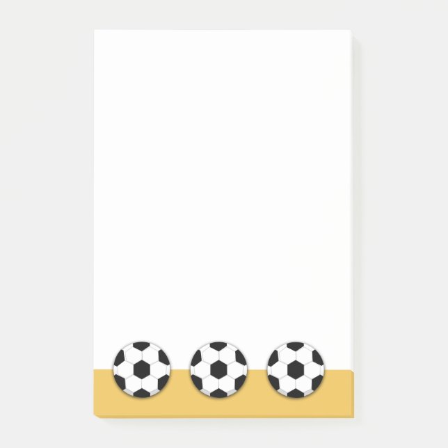 Soccer football PERSONALIZE Post-it Notes (Front)