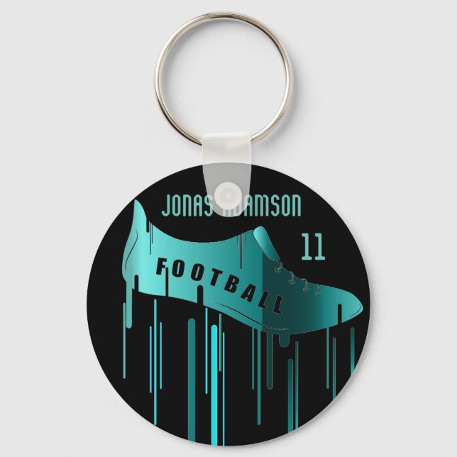 Soccer/Football personalized sports design Key Ring (Front)