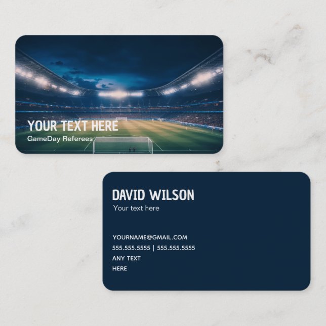 Soccer Football Referee Business Card (Front/Back)