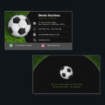 Soccer | Football Sports Coach Business Card<br><div class="desc">Perfect business card for soccer | football coaches and trainers. 
Personalised with your information. ················································································ » For design requests or questions,  custom requests are accepted: BestCards4U (© by Houk Studio) ··· » Email: houk.studio@gmail.com</div>