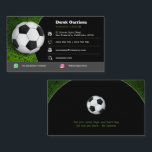 Soccer | Football Sports Coach Business Card<br><div class="desc">Perfect business card for soccer | football coaches and trainers. 
Personalised with your information. ················································································ » For design requests or questions,  custom requests are accepted: BestCards4U (© by Houk Studio) ··· » Email: houk.studio@gmail.com</div>