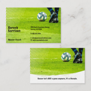 Soccer   Football Sports Coach Business Card