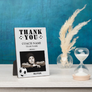 Soccer Football Sports Photo Coach Plaque
