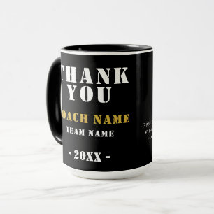 Soccer Football Sports Photo Thank you Coach Mug