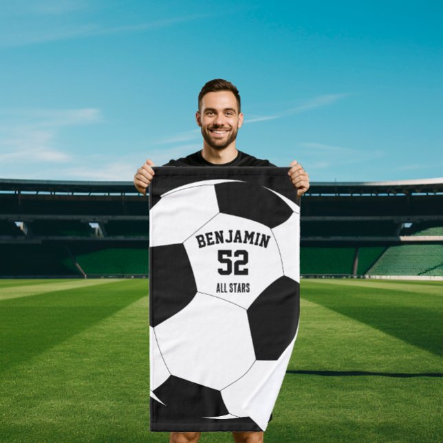 soccer Football sports towel, coach bath towel (Creator Uploaded)