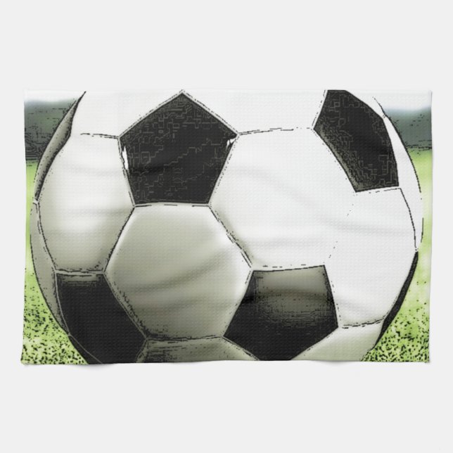 Soccer - Football Tea Towel (Horizontal)