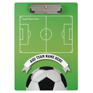 Soccer Football Team Coach Personalised Clipboard