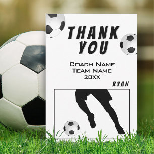 Soccer / Football Thank you Coach Card