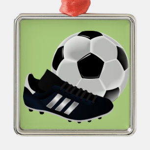 Soccer / Football theme soccer ball Metal Tree Decoration
