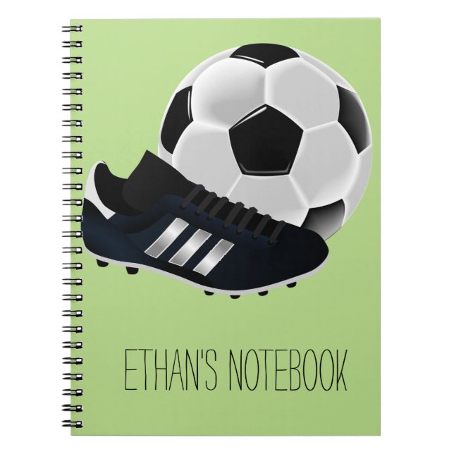 Soccer / Football theme soccer ball Notebook (Front)