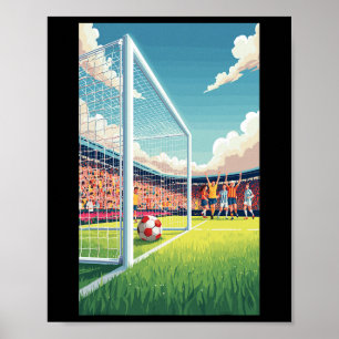 Soccer Footbyll Game Sport Byll Field Play Free Ki Poster