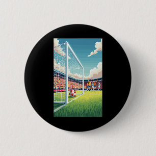 Soccer Footll Game Sport Ll Field Play Free Kick  6 Cm Round Badge