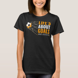 Soccer  For Boys 'life's About Goals' Boys Soccer  T-Shirt