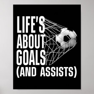 Soccer For Men Women Soccer Lovers Player Football Poster