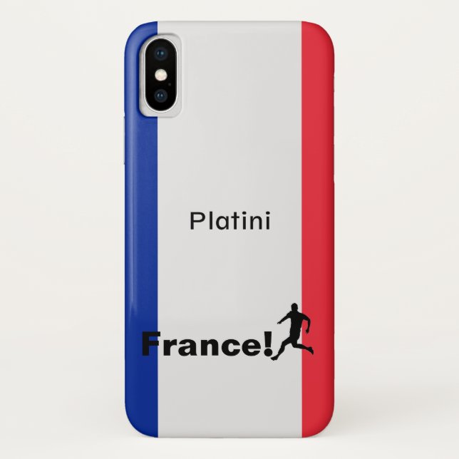 Soccer France, customisable Case-Mate iPhone Case (Back)